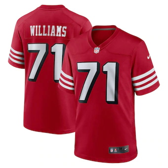 mens nike trent williams scarlet san francisco 49ers altern